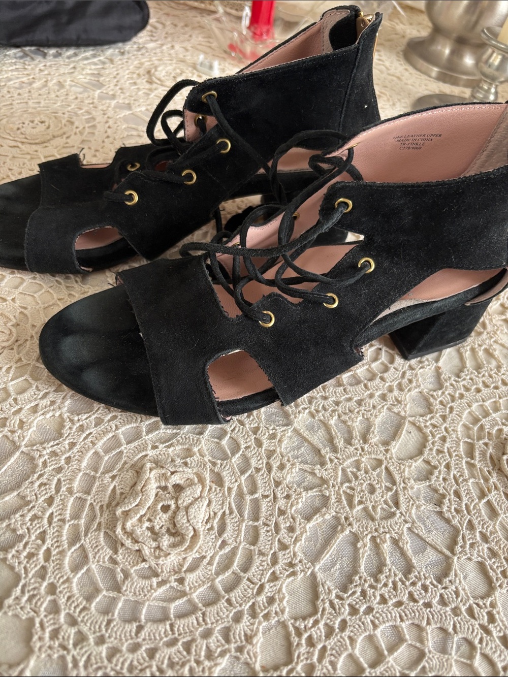 Black suede dressy shoes